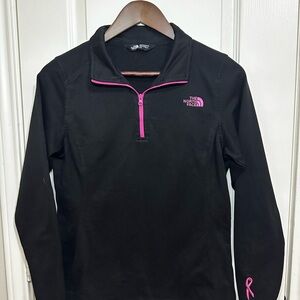 The North Face Black Pullover with Pink Details